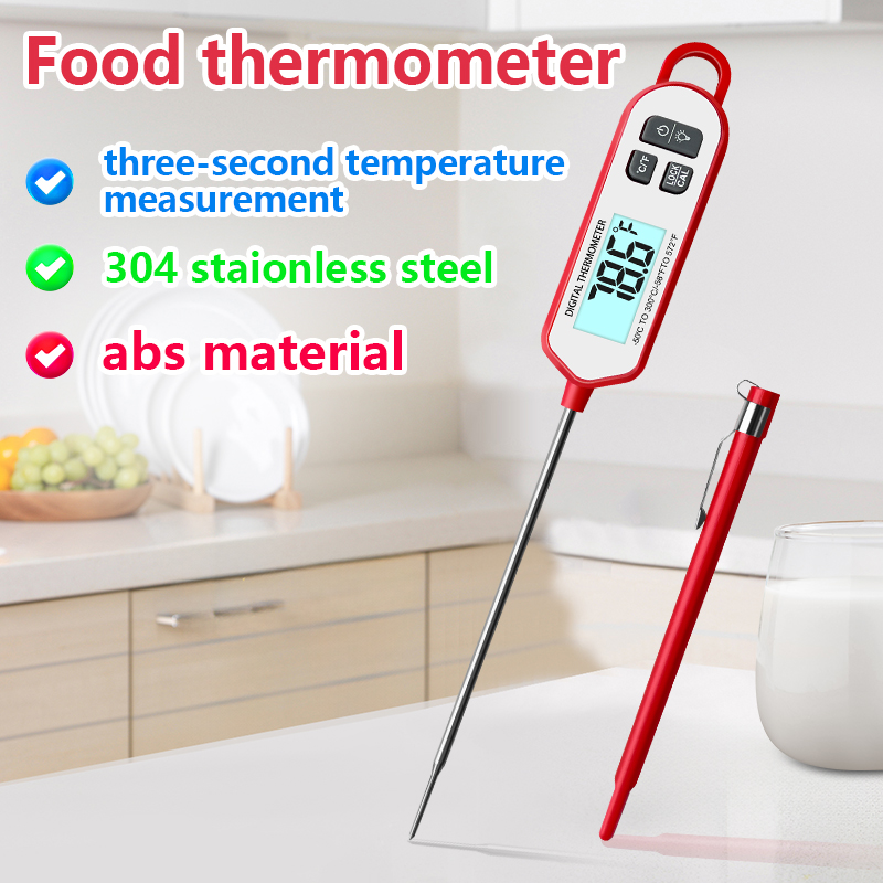 Thermometer Digital - Digitale vleesthermometer Direct afleesbaar display met
