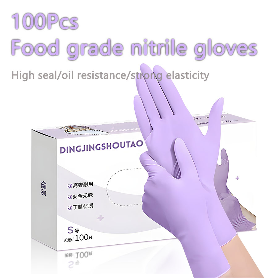 Medical Gloves - 20-300 Stuks Nitril Onderzoekshandschoenen Wegwerp Paars