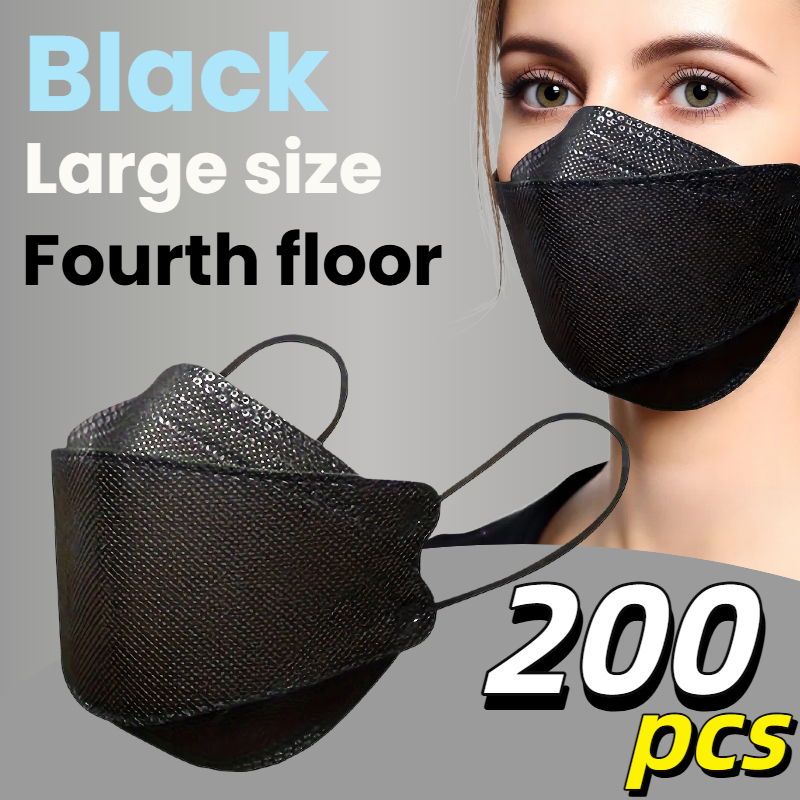 200 stuks/3D bladvormige zwart - Surgical Mask recensie en prijs