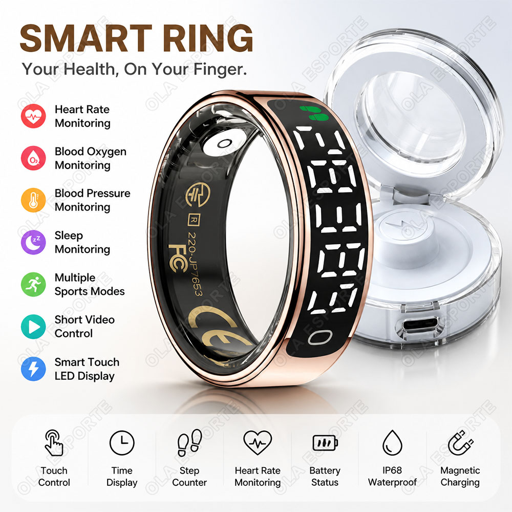 Slimme ring met oplaadhoesje,  - Blood Pressure Monitor recensie en prijs